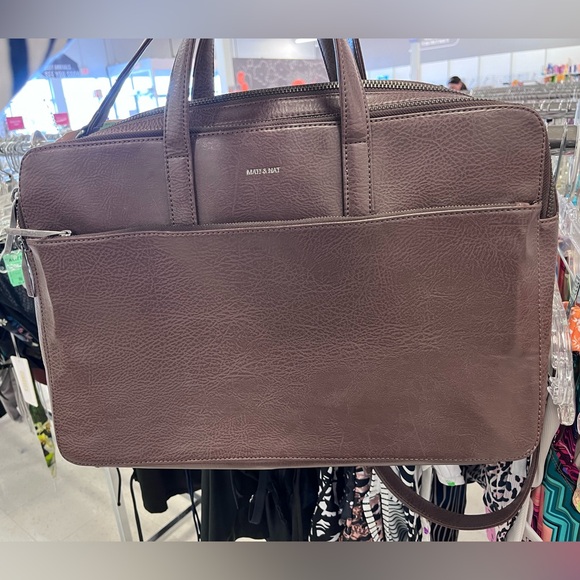 Matt & Nat Tom Vegan Laptop Bag Briefcase Satchel - Picture 1 of 3